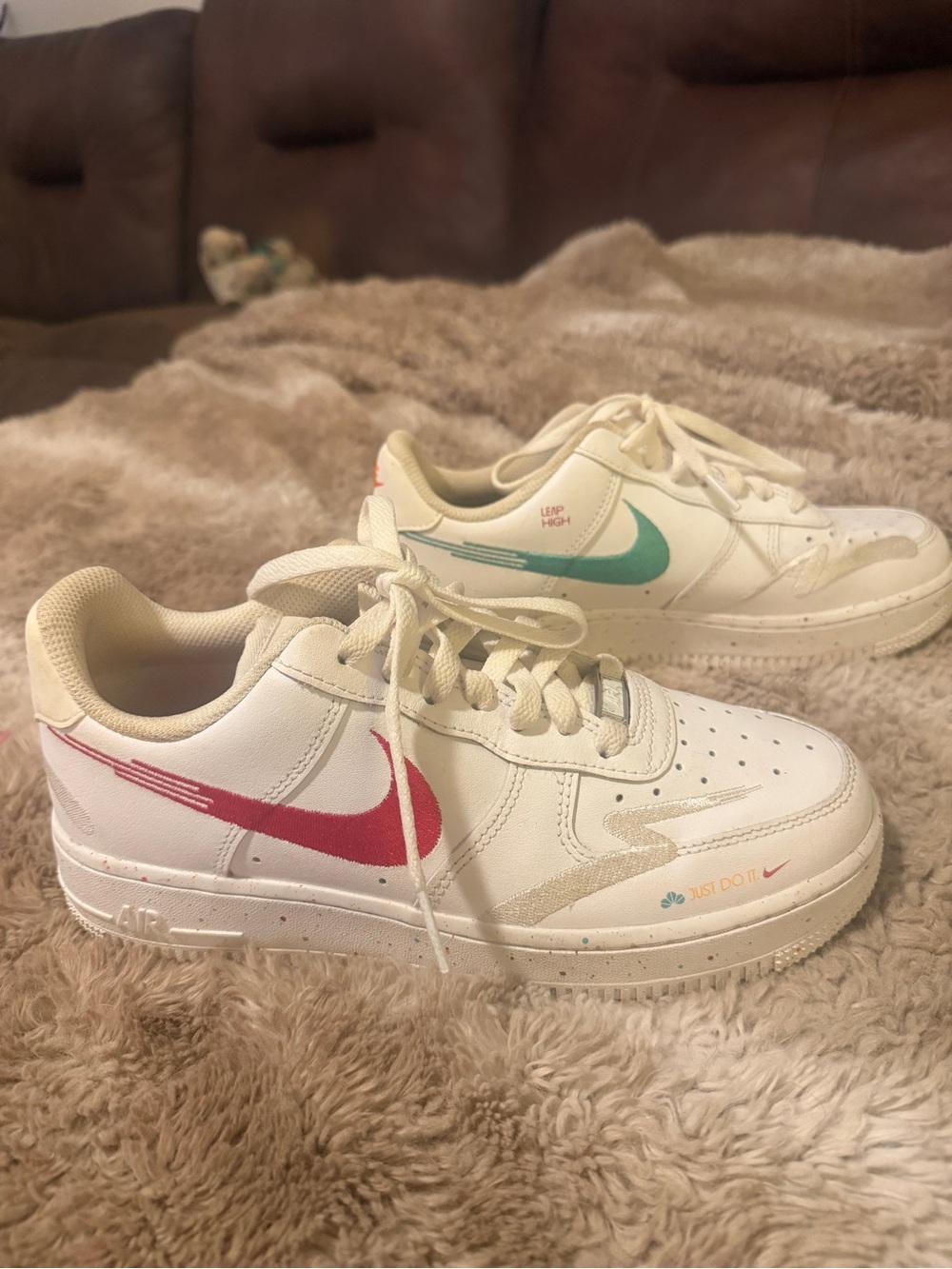 Women’s Nike Air Force ones multicolor